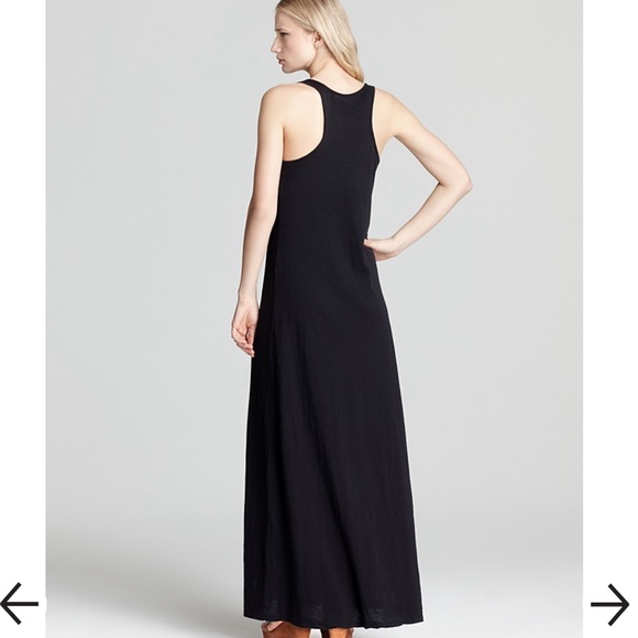 NWT Velvet by Graham & Spencer Black Maxi Racerback Dress - Picture 2 of 2